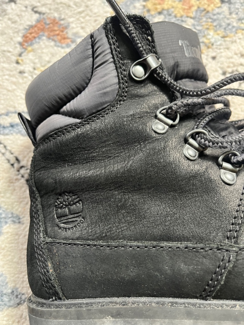 Timberland Women’s Black Lace-Up Chunky Lug Boots - Picture 3 of 14